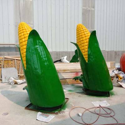 农产品玉米雕塑玻璃钢仿真植物蔬菜瓜果农场庄园景观菜园摆件